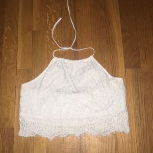 Lace crop top!